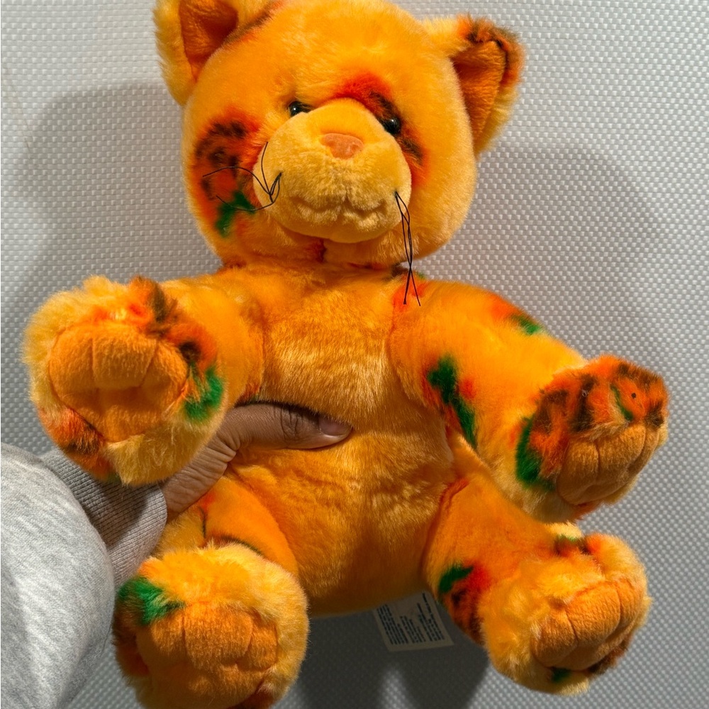 Build A Bear Pumpkin Kitty OG 2008 Orange Jack-O’-lantern Halloween Cat plush